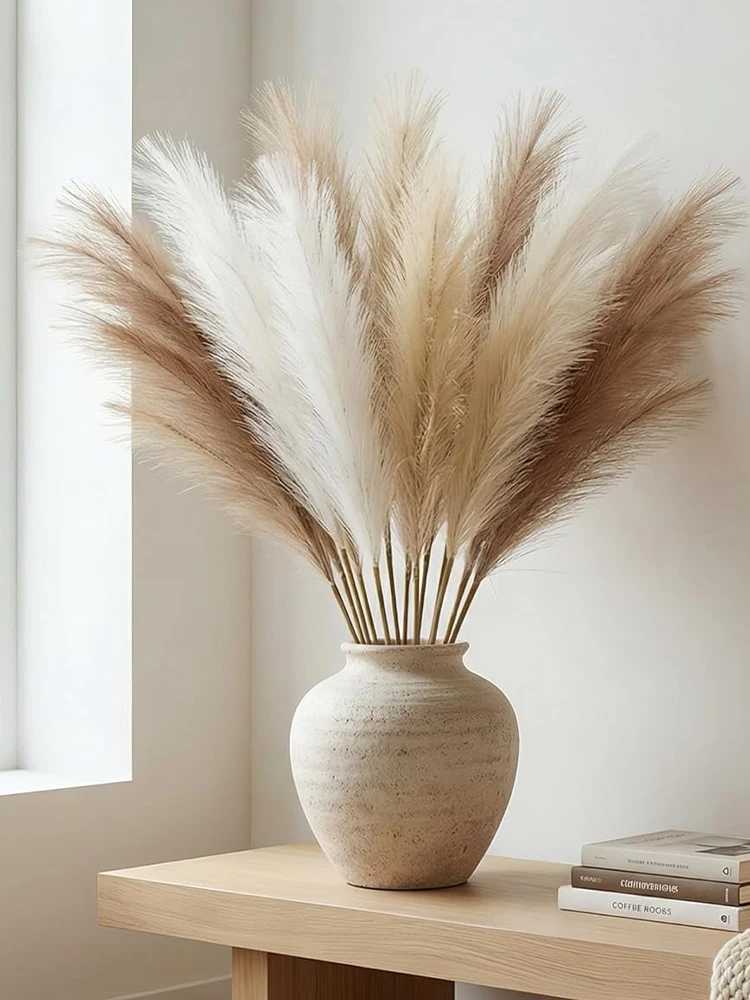 10/30 Stück 20 Zoll Pampasgras Künstliche Pflanzen Gefälschte Pampas Seidenblumen für Vasenfüllung Boho Heim Hochzeit Raumdekoration Zubehör – Detail 2