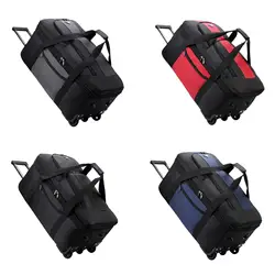 Wheeled Duffel Bag Wheeled Travel Duffel Bag Oxford Cloth Multipurpose Rolling Travel Bag for Men Outdoor Traveling Picnic