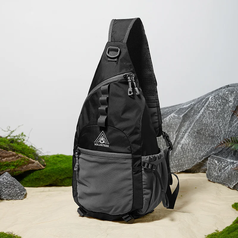 Volunteer 10L Crossbody Bags for Men Travel Hiking Light Weight Waterproof Chest Bag Commuter Durable Messenger Bag Man 1857-10