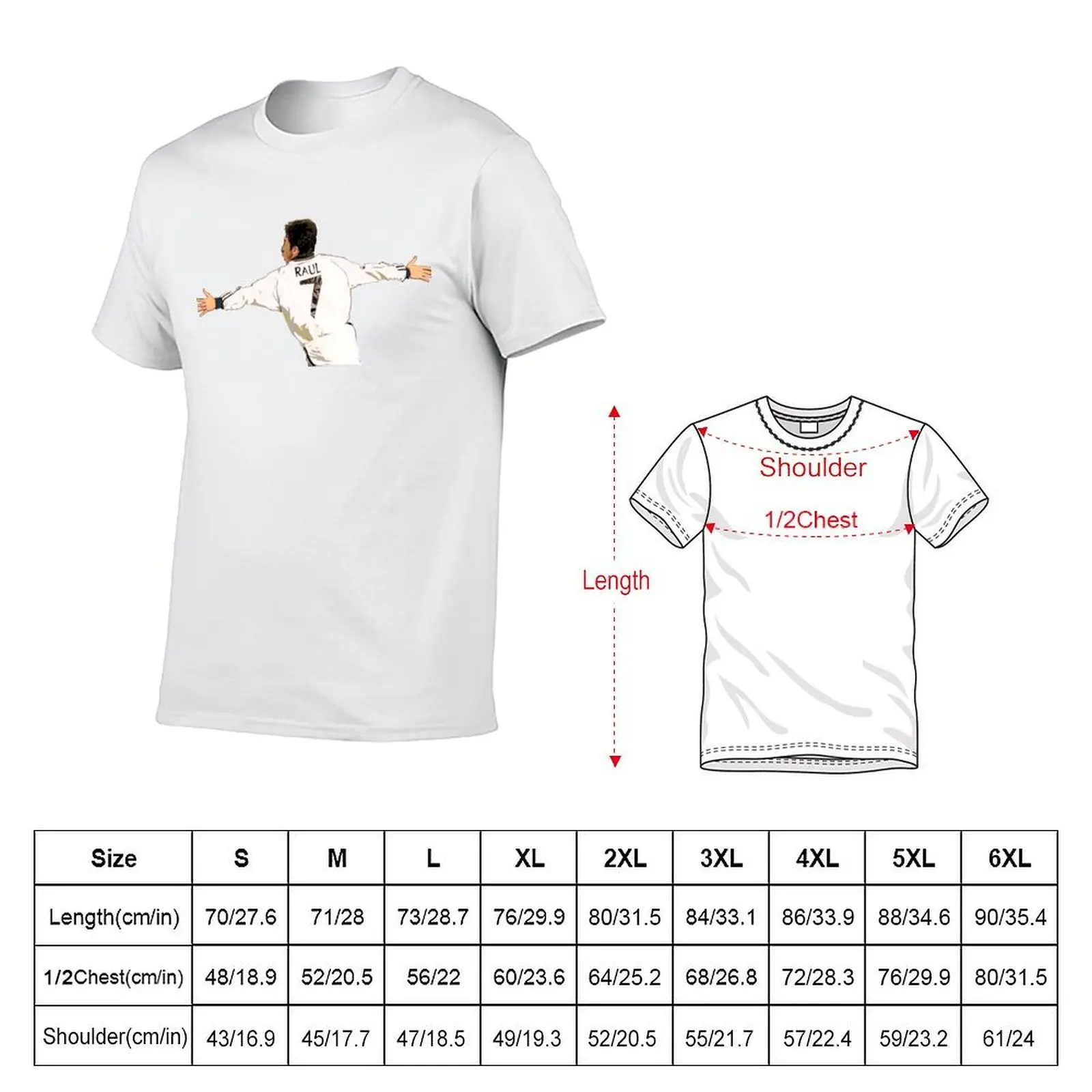 Raul Gonzalez T-Shirt t shirt for man 100 percent cotton t shirt man plain T-Shirt