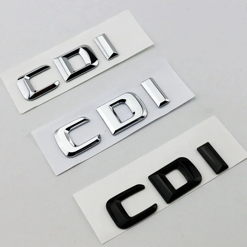 3D ABS Black Chrome Letters For Car Trunk Mercedes Benz A B C E GLK CLS ML 320 220 250 280 CDI Logo Emblem Sticker Accessories