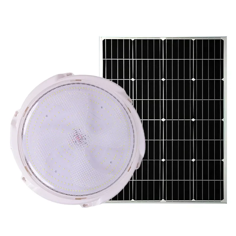 Solar Light Ceiling Light Outdoor Separate Panel IP66 Waterproof Ceiling Lamp Indoor Aisle Balcony Bedroom Solar Sensor Lights