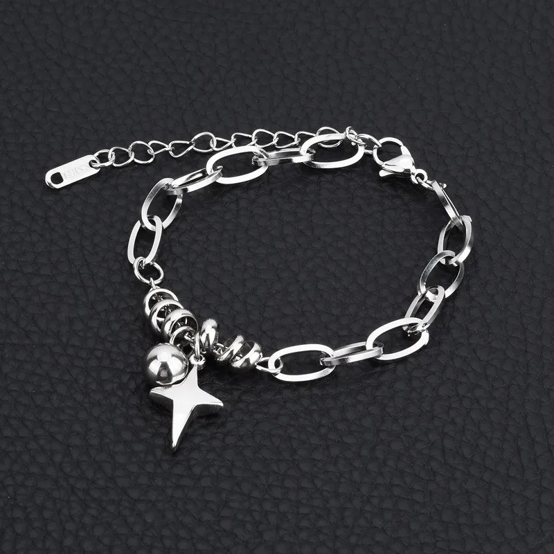 Exquisite Luxury Cross‑Star Wrist Bracelet, Trendy Niche Style Jewelry, High‑Grade Fashion Accessory for Women Daily Matching