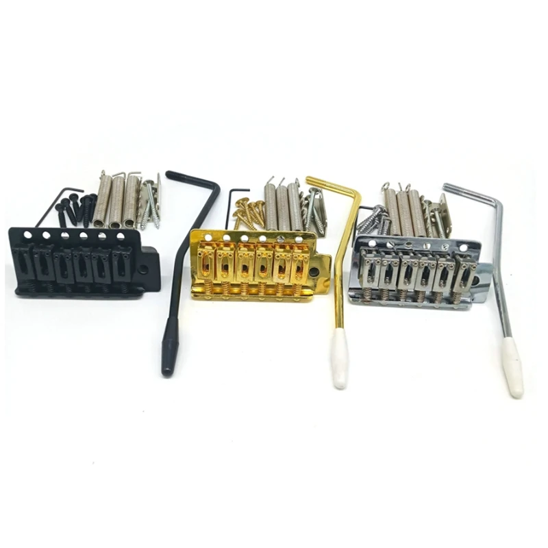 

Tremolo Electric Guitar Bridge Steel Saddle Chrome Single Rocker Gold Silver Black