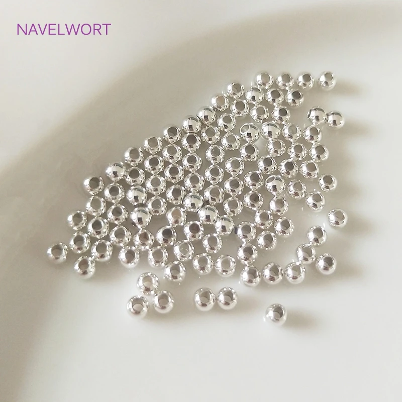 Schmuckherstellungszubehör, 2 mm–6 mm, 14 Karat/18 Karat echt vergoldet, runde Abstandsperlen, Zubehör, DIY-Perlen-Schmuckherstellung – Detail 36