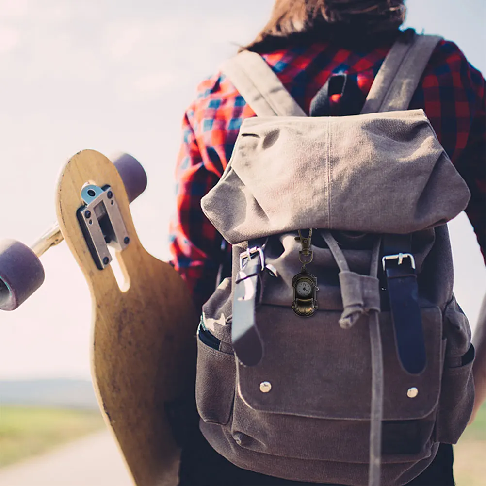 

2 шт. автомобильные карманные часы, винтажные титановые механические часы для мужчин и женщин, подарки на выпускной, портативные, долговечные