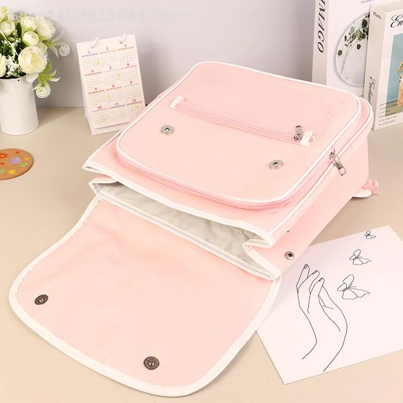 かわいい漫画ピンクの大容量バックパック素敵な多用途イチゴスクールバッグカジュアル通勤バックパック学生ギフト