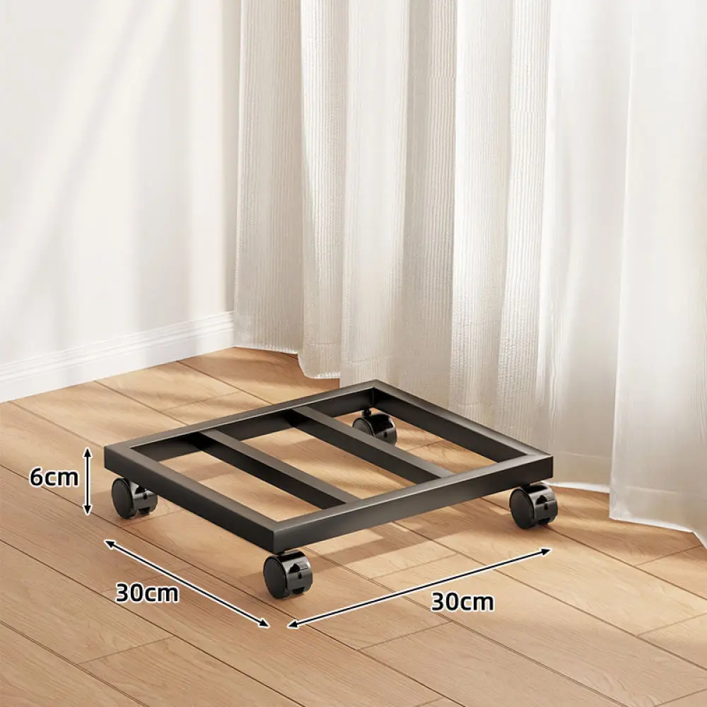 Rolling Metal Plant Holder With Wheels Floor Standing Storage Rack Indoor Garden Flower Pot Display Shelf Organizer