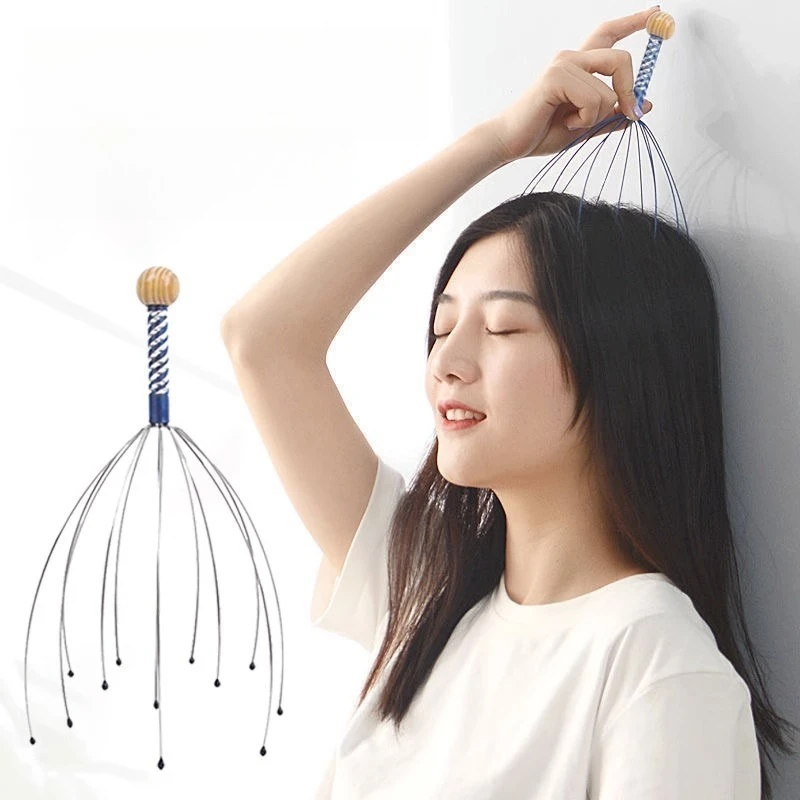 Octopus Head Massager Five Claw Ball Scalp Scratch Scratch Itching Artifact Soul Extraction Extractor for Home Use