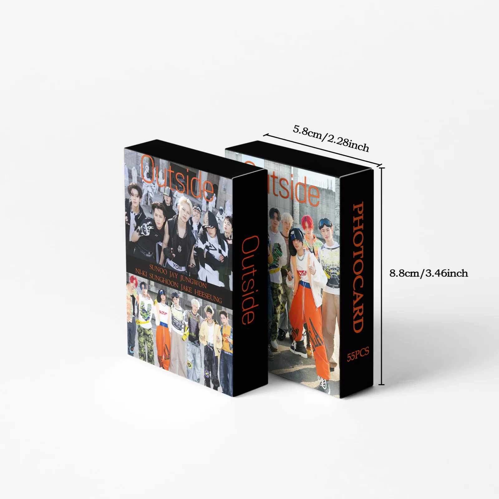 55 قطعة EN E Team OUTSIDE NIKI SUNGHOON DESIRE UNLEASH Photocards JAKE JAY HEESEUNG Kpop Merch Lomo مجموعة بطاقات
