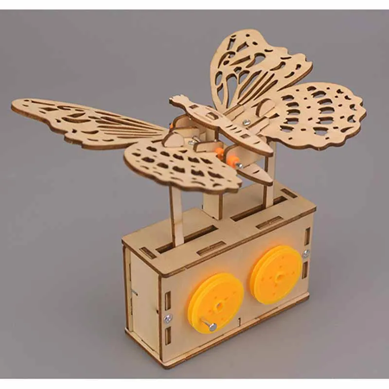 Science Technology Small Production Bionic Mechanical Butterfly Kids DIY Handmade Small Invention Science Small Experiments