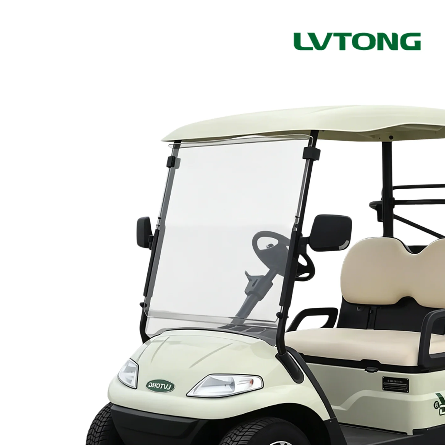 Golf Cart Front Flat Windshield Glass for LVTONG A627 2 Seat Model Flat Glass Panel 3.204.02.000017 3.02.012.000165