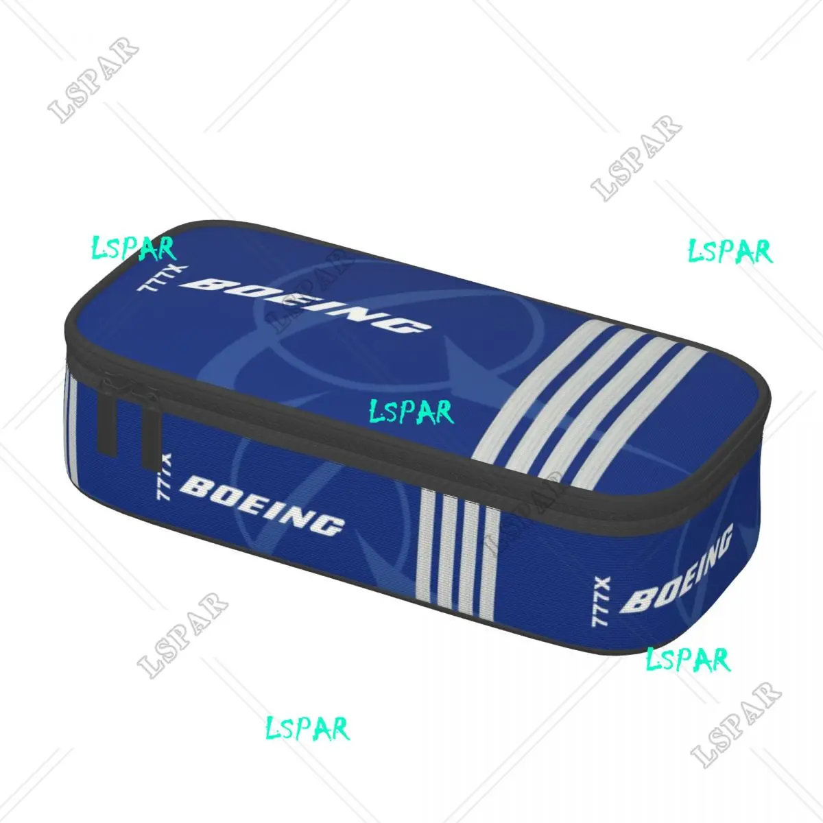 Kawaii Boeing Captain Stripes Pencil Cases for Girl Boy Big Capacity Aviation Aviator Flight Pilot Pencil Bag Stationery