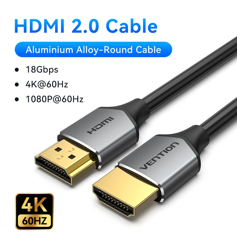 Ventie HDMI 2.0-kabel 4K60Hz voor laptop PS5 Pro Xiaomi TV Box Hoge snelheid gecertificeerde 4K @ 60Hz-kabel 18Gbps Dolby Vision HDMI-kabel