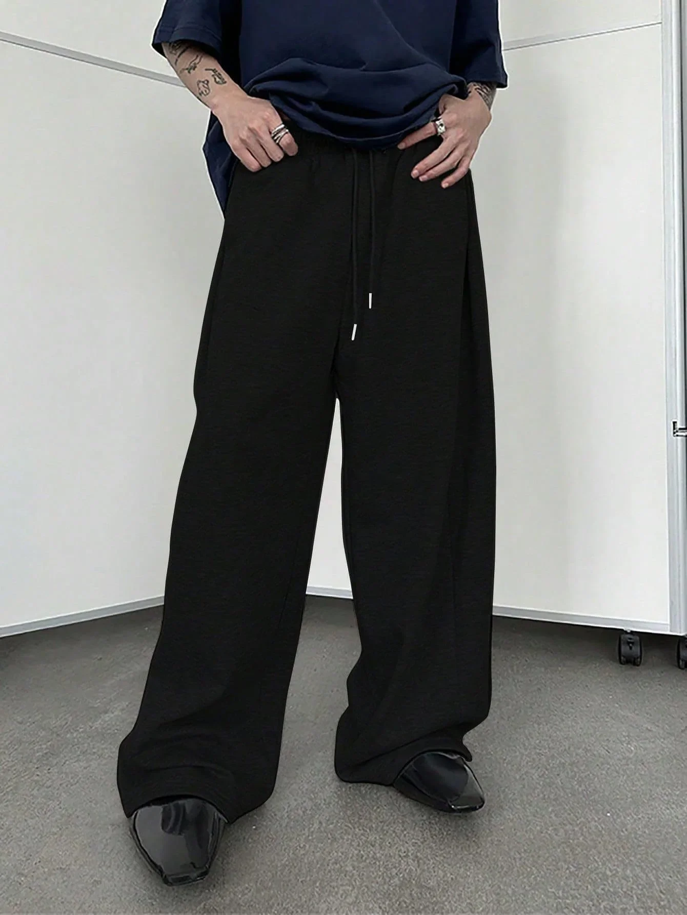 Couple Set K Baggy Joggers Oversized Streetwear Pants Men Women Pure Color Cargo Pants for Running Workout