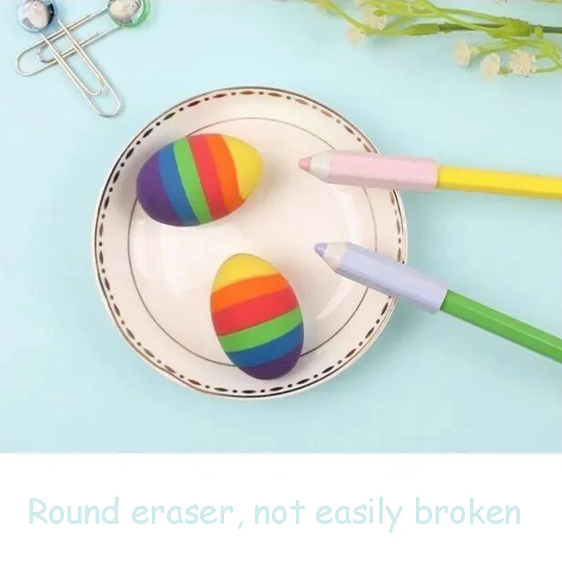 Colorful  Rubber Erasers - Fun, Vibrant, and Effective Writing Tools for Students and Office - Back to School Essentials