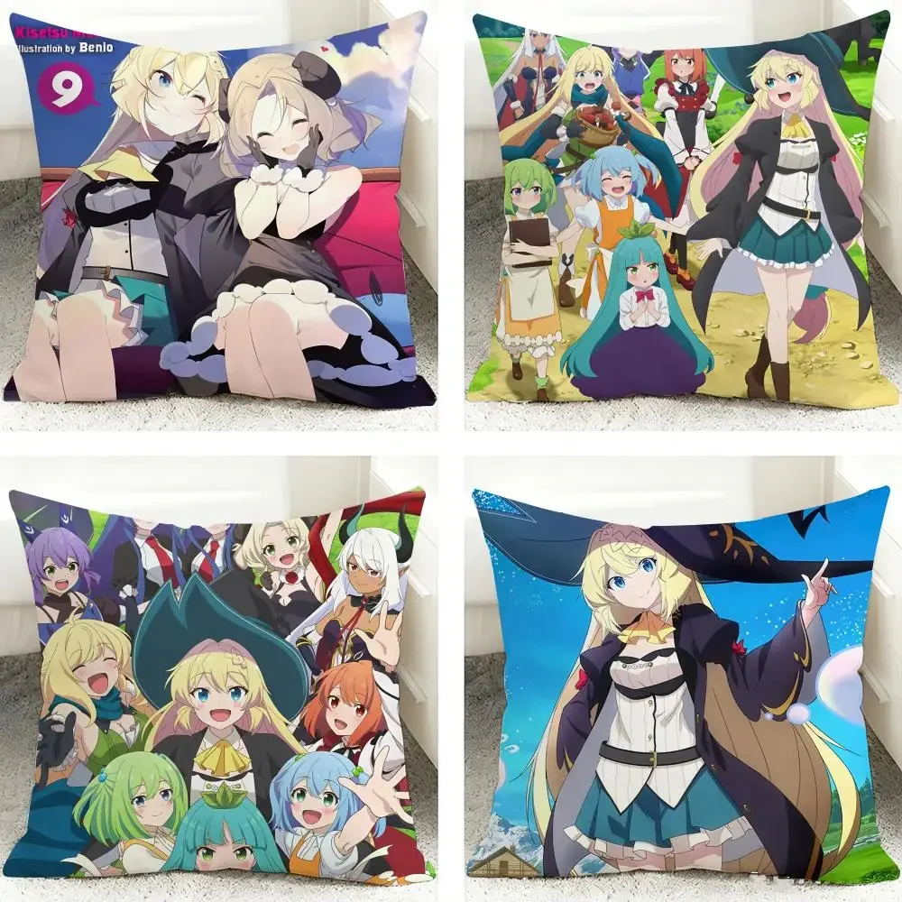 I-Ive Been Killing Slimes 300 Years Cushion Cover 40x40cm Square Decorative Sofa Cushion Cover Bedroom Living Room Home Decor