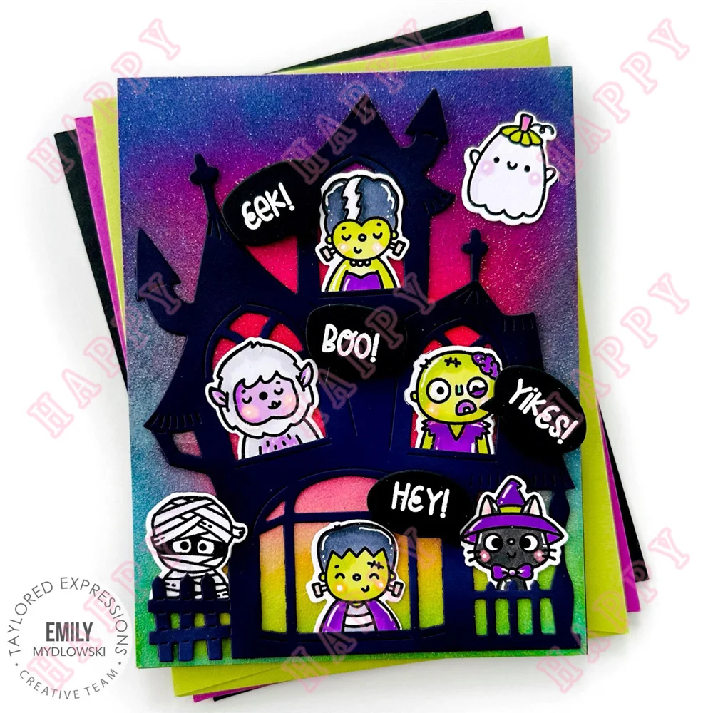 Little Critters Halloween Metal Cutting Dies Cute Avatar Stamps DIY Handmade Embossing Stencil Making Scrapbook