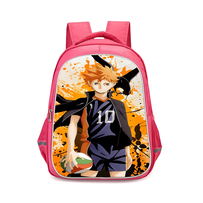 Anime Boy Volleyball Haikyuu Child Backpacks Girls Student Birthday Gift School Bags Camping Durable Rucksack