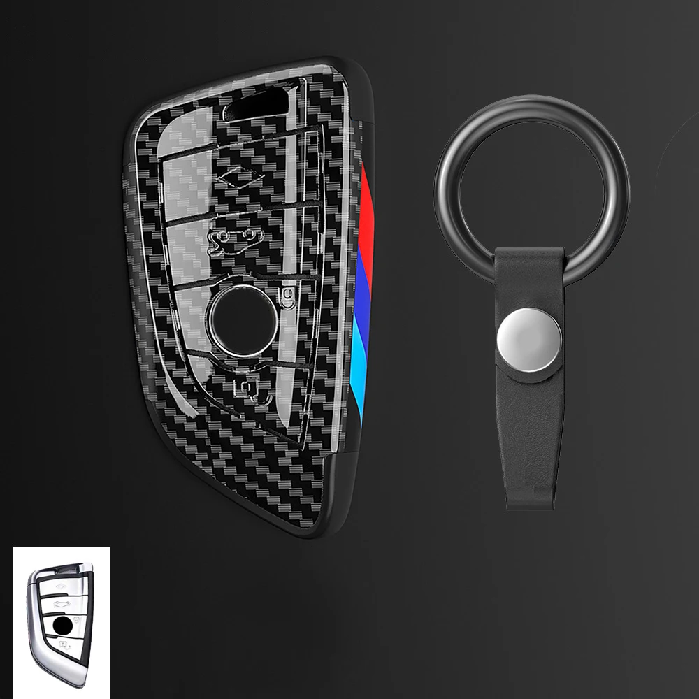 

Car Carbon Fibre Key Cover Case Shell For BMW X1 X3 X4 X5 F15 X6 F16 G30 7 Series G11 F48 F39 520 525 F30 118i 218i Accessories