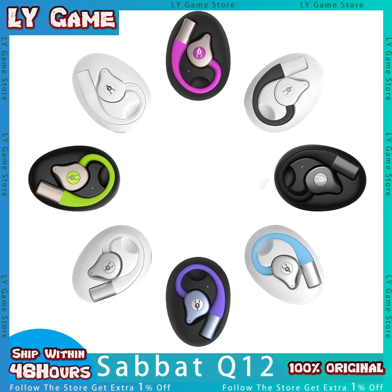 

Sabbat Q12 Wireless Bluetooth Headset High Sound Quality Ear Hook Sports Earphones Customized Reduce Noise Custom Earphones