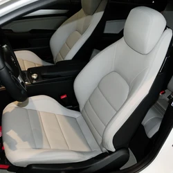 For Mercedes Benz C Class C204 Coupe 2011 2012 2013 2014 2015 PU Leather Custom Car Seat Covers for 2 Front Seats Accessories