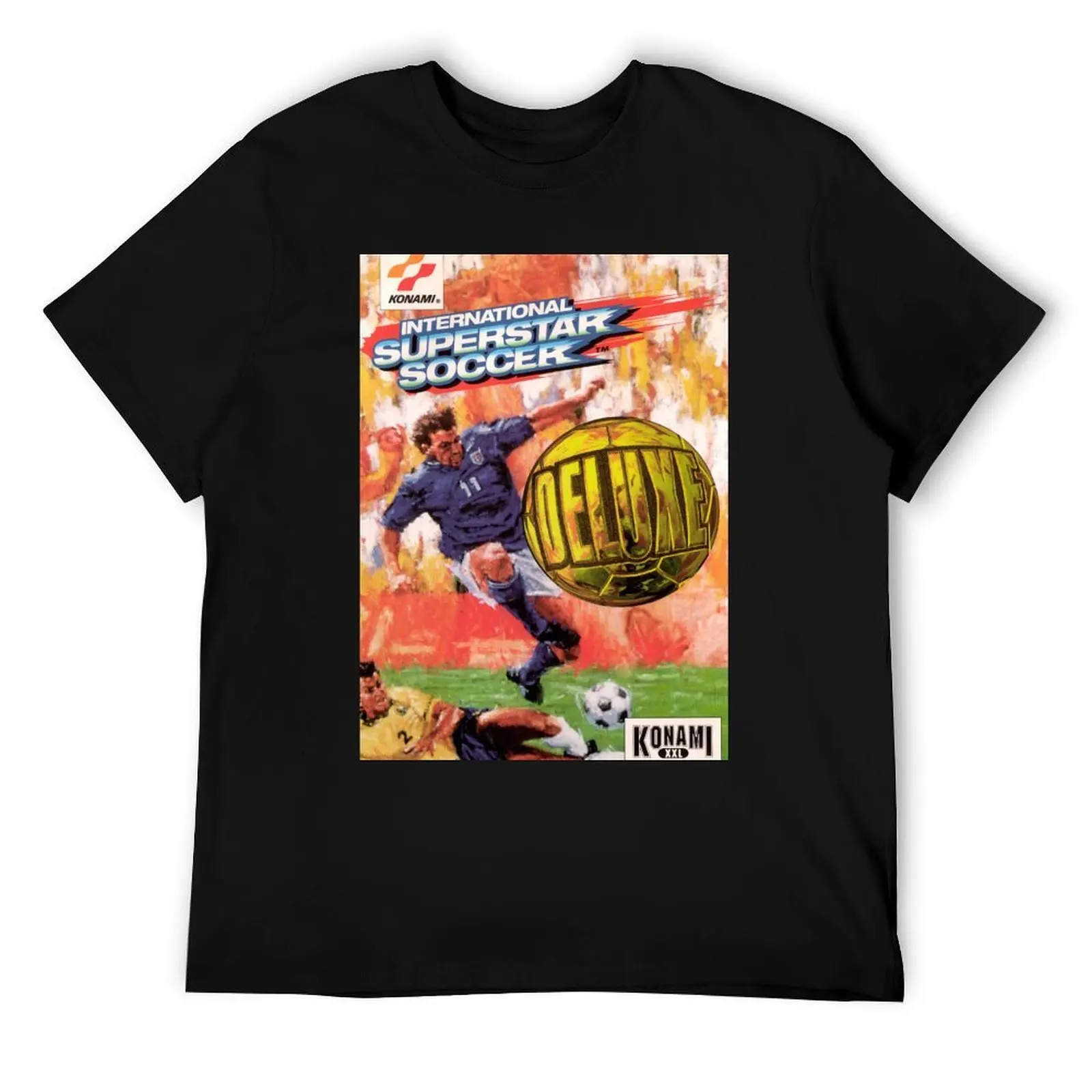 تي شيرت International Superstar Soccer Deluxe تي شيرت رجالي تي شيرت كاجوال للرجال تي شيرت بقصة ضيقة