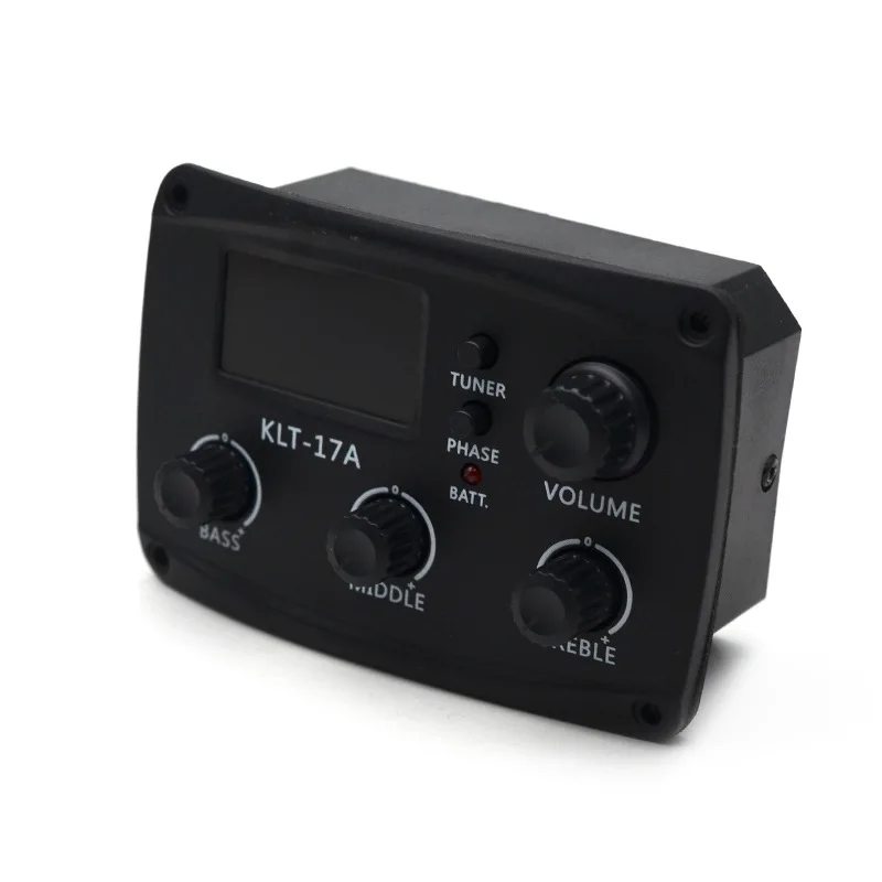 Guitar 3-Band EQ Preamp with Chromatic Tuner KLT-17A Electric-Acoustic Guitar Pickup System / Preamplifier