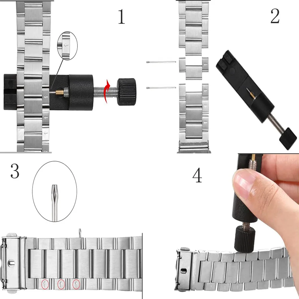 Pulseira de aço inoxidável para Xiaomi Mi Band 8 Pro, pulseira de metal, Redmi Band 4, pulseira substituível