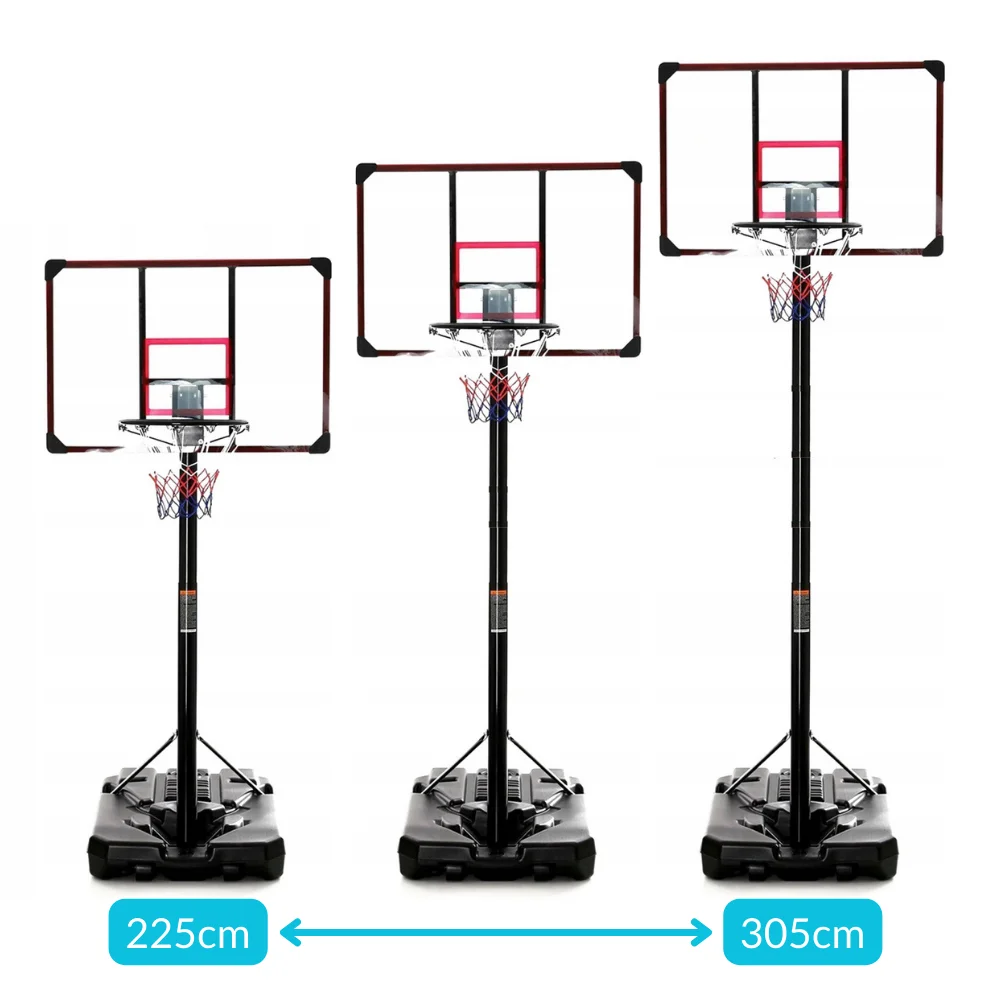 Portable Outdoor Basketball Height Adjustable Basketball Stand Games Basketball Backboard Sets and Home Equipment