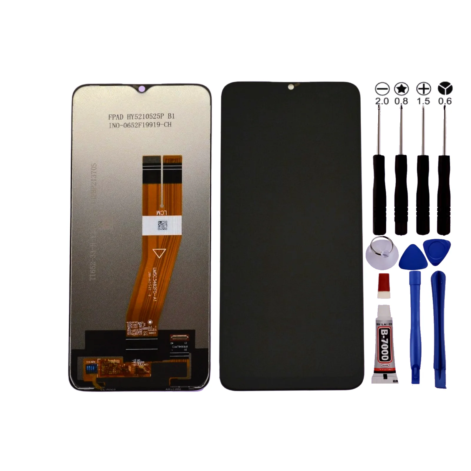 Scherm voor Samsung A04E SM-A042 Zwart + Gereedschap + Lijm