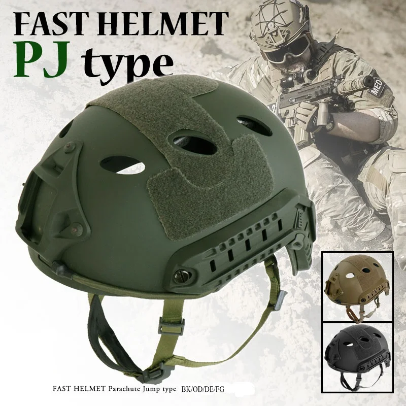 

Outdoor Tactical PJ Type Airsoft Fast Helmet Paintball CS WarGame Hunting Accessories Protective Gear Fast Jumping Helmet