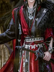 Chinese TV Series TGCF Tian Guan Ci Fu Xie Lian Hua Cheng Cosplay Costume Hua Cheng Cos Dress Hanfu Full Set