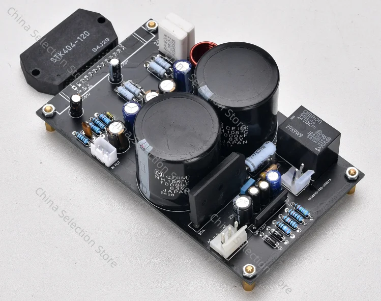 

Later high-power thick film STK404-120 audiophile-grade mono power amplifier board finished product
