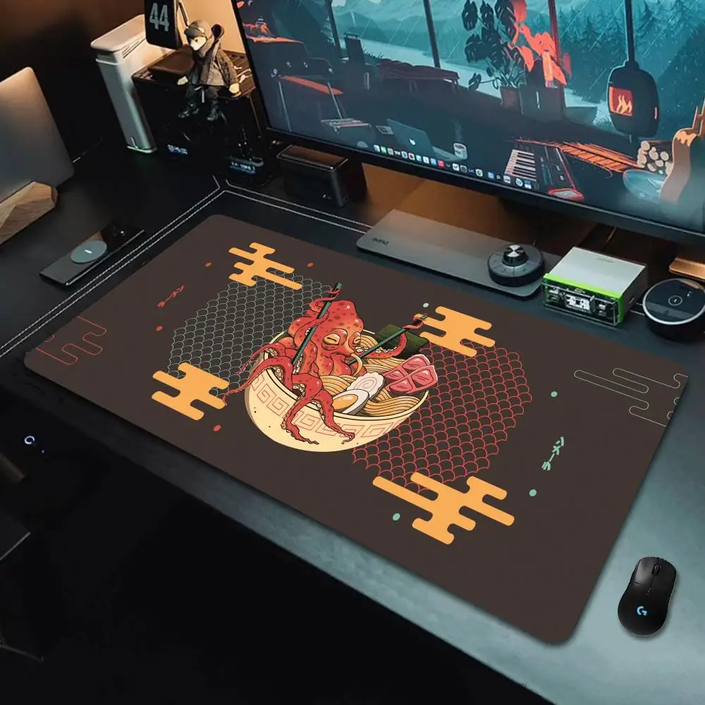 Japanese Anime Style Mouse Pad, Game Accessories, Rubber Non-slip Table Pad, Stitched Edges, Perfect for Office and Gamers