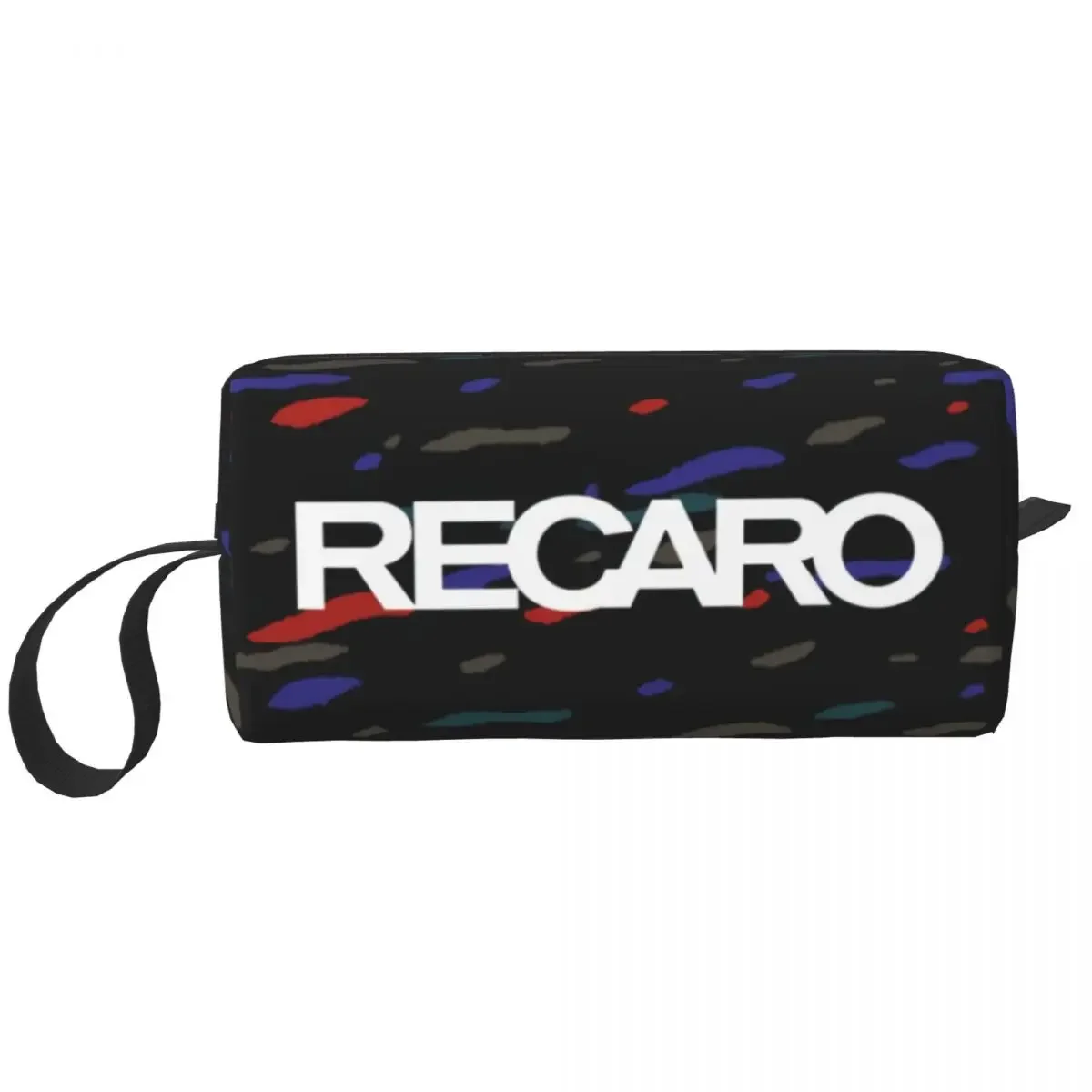 Custom Recaros Logo Toiletry Bag Women Makeup Cosmetic Organizer Lady Beauty Storage Bags Dopp Kit Case Box