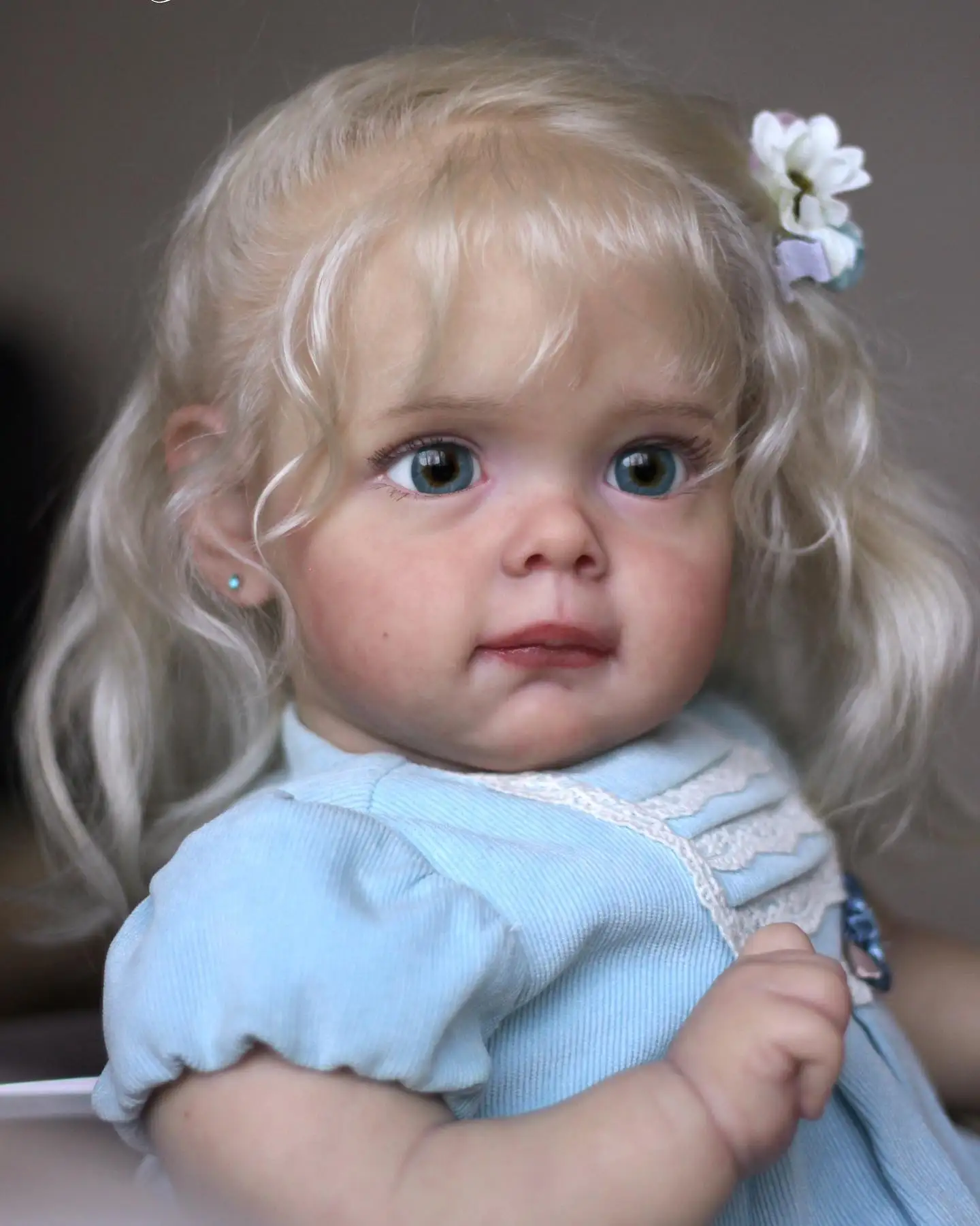 

Bebê Maggie Reborn Dolls 22" Handmade Painted With Veins Lovely Reborn Baby With Rooted Hair Doll Toys Muñeca Para Niños