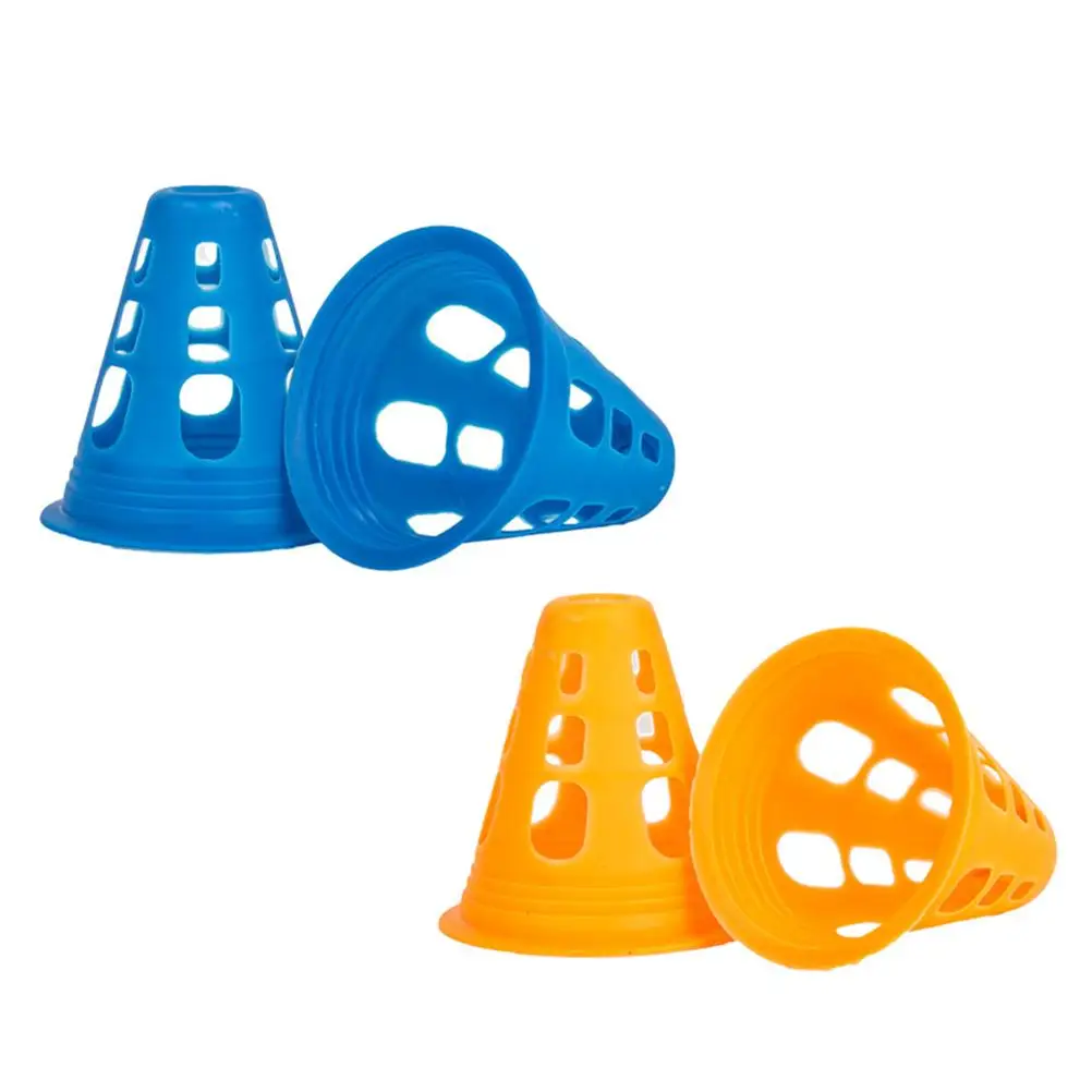 

10pcs Sports Cones Durable Material Practical Use Kids Creativity Patience Soccer Football Basketball Roller Skating Training