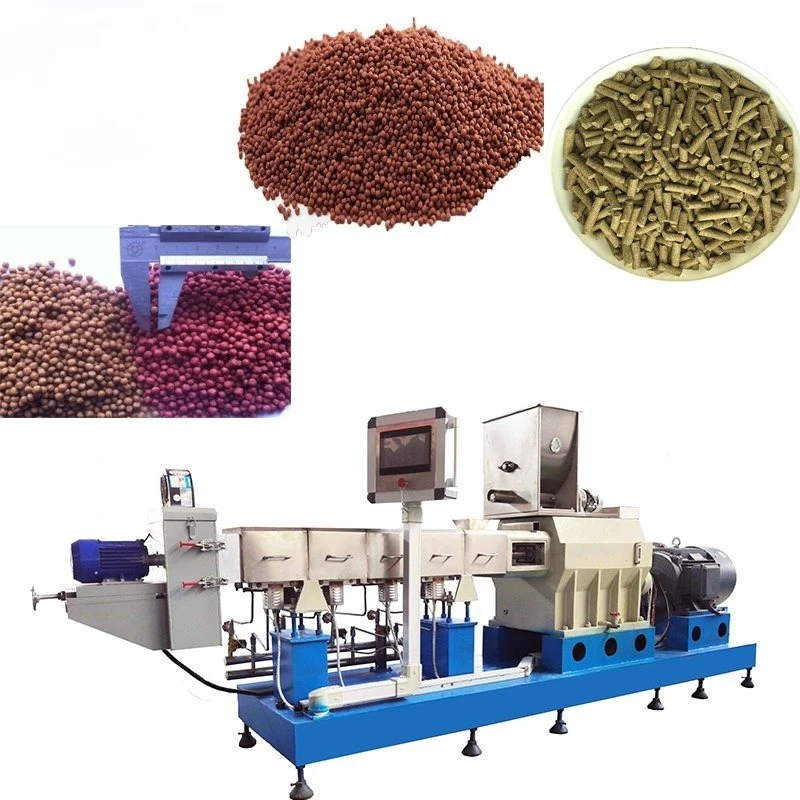 Dry Floating Fish Shrimp Catfish Kibble Feed Pellet Processing Making Machine Aquarium Fish Food Plant Production Line