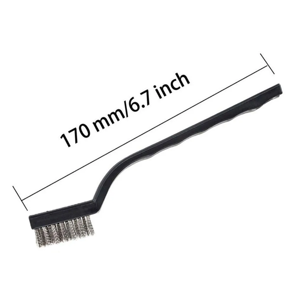 10pc 17cm Brass Wire Brush Small Paint Rust Remover Steel Wire Brushes Industrial Metal Polishing Burring Cleaning Brush Tools