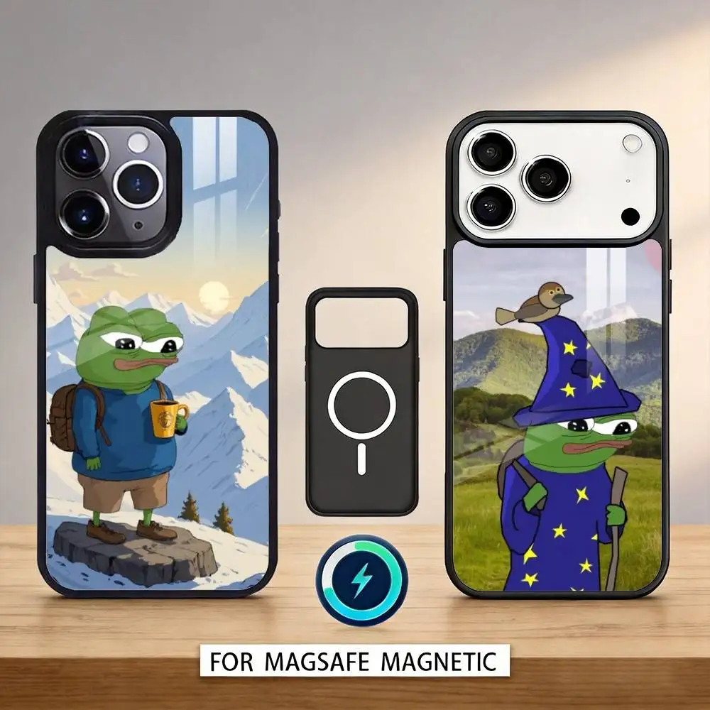 

Sad Frog P-Pepe Funny Phone Case For iPhone 17,16,15,14,13,12,Pro,Max For Magsafe Magnetic Wireless Charging
