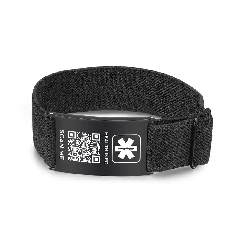 Customized Engraved Medical Alert Bracelet Stainless Steel Emergency ID Plate for Diabetic Type 1 Type 2 Allergy ICE Contact