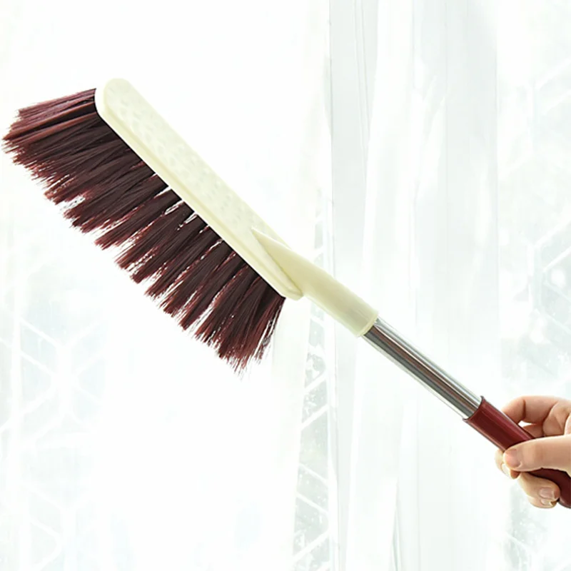 Stainless steel long handle bed brush, dust removal brush, bed brush, bed broom, long handle brush, cleaning brush, anti-static