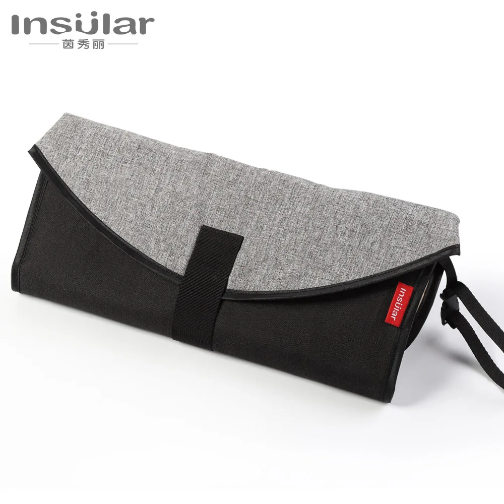 Portable Baby Changing Mat Infant Multifunction Diaper Changing Pad Newborn 2 IN 1 Waterproof Changing Pad Cover Storage Bag