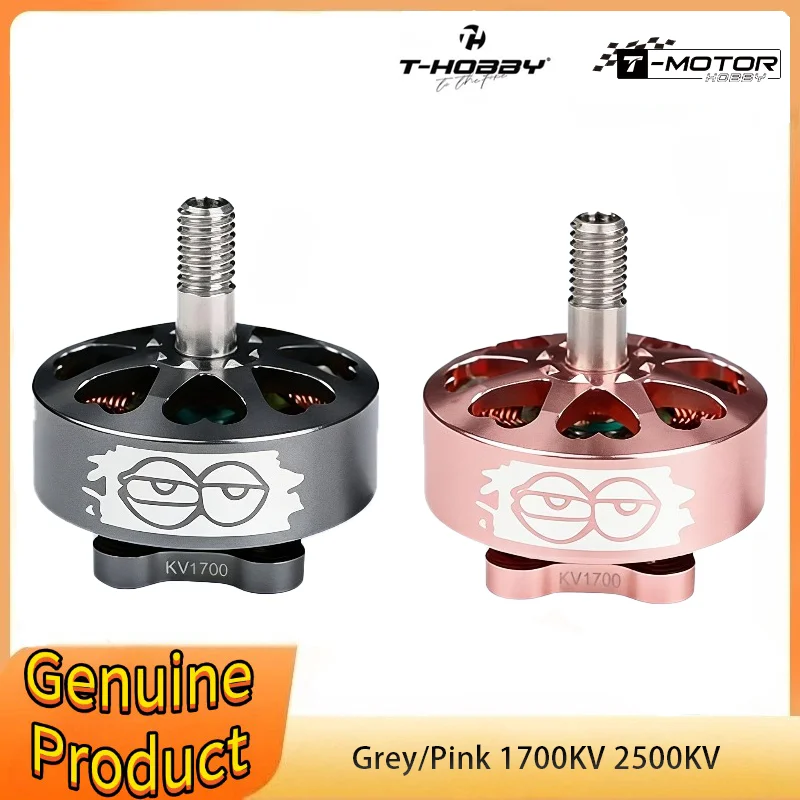 

T-Motor T-Hobby X Slattfpv 2306.3 1700KV 2500KV Brushless Freestyle Motor Grey Pink For FPV Drone