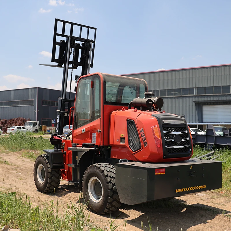 CE China Manufacturer 4x4 All Terrain Forklift 3 ton Diesel Forklift Trucks Off-road Forklift Articulated