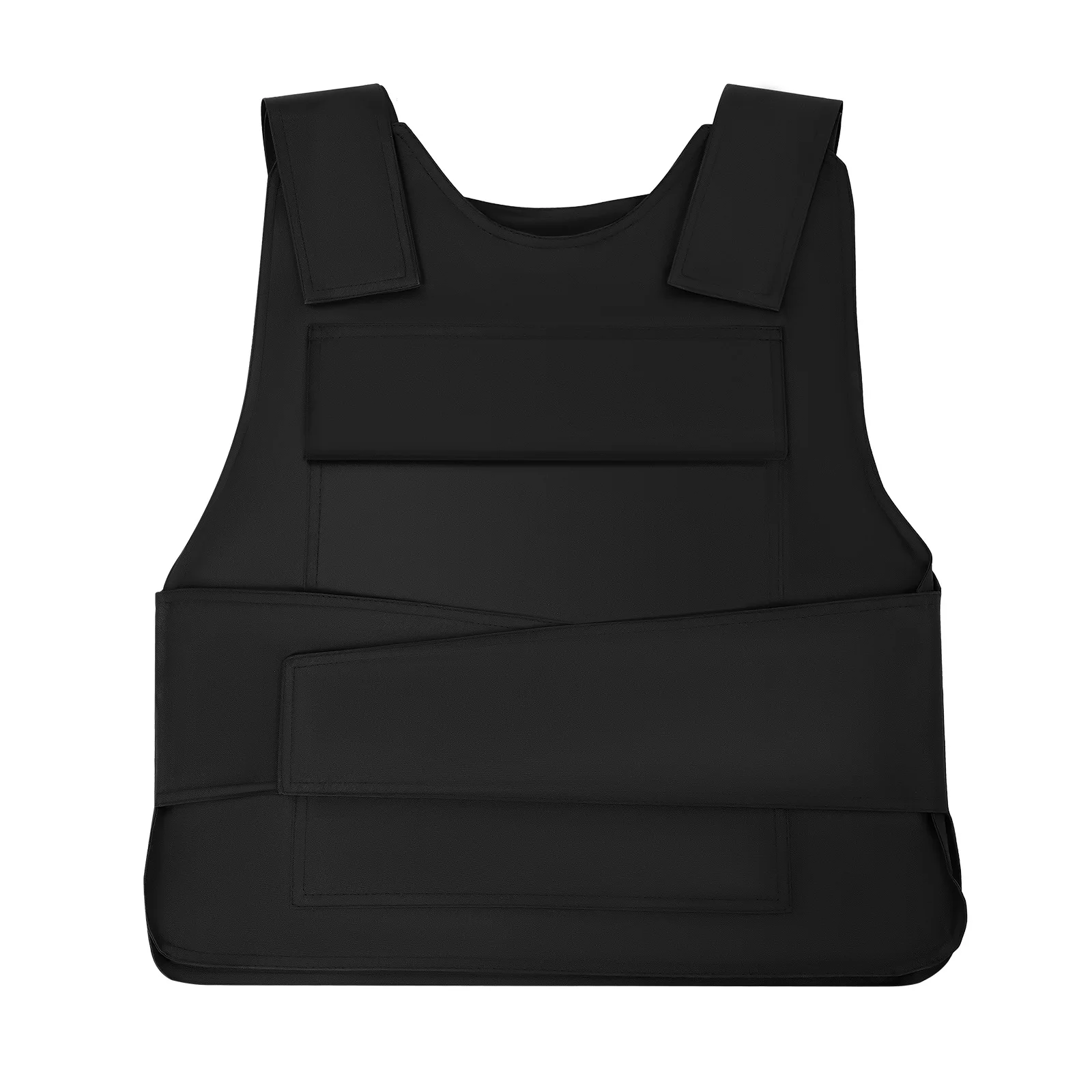 Black Adjustable Security Training Protective Vest