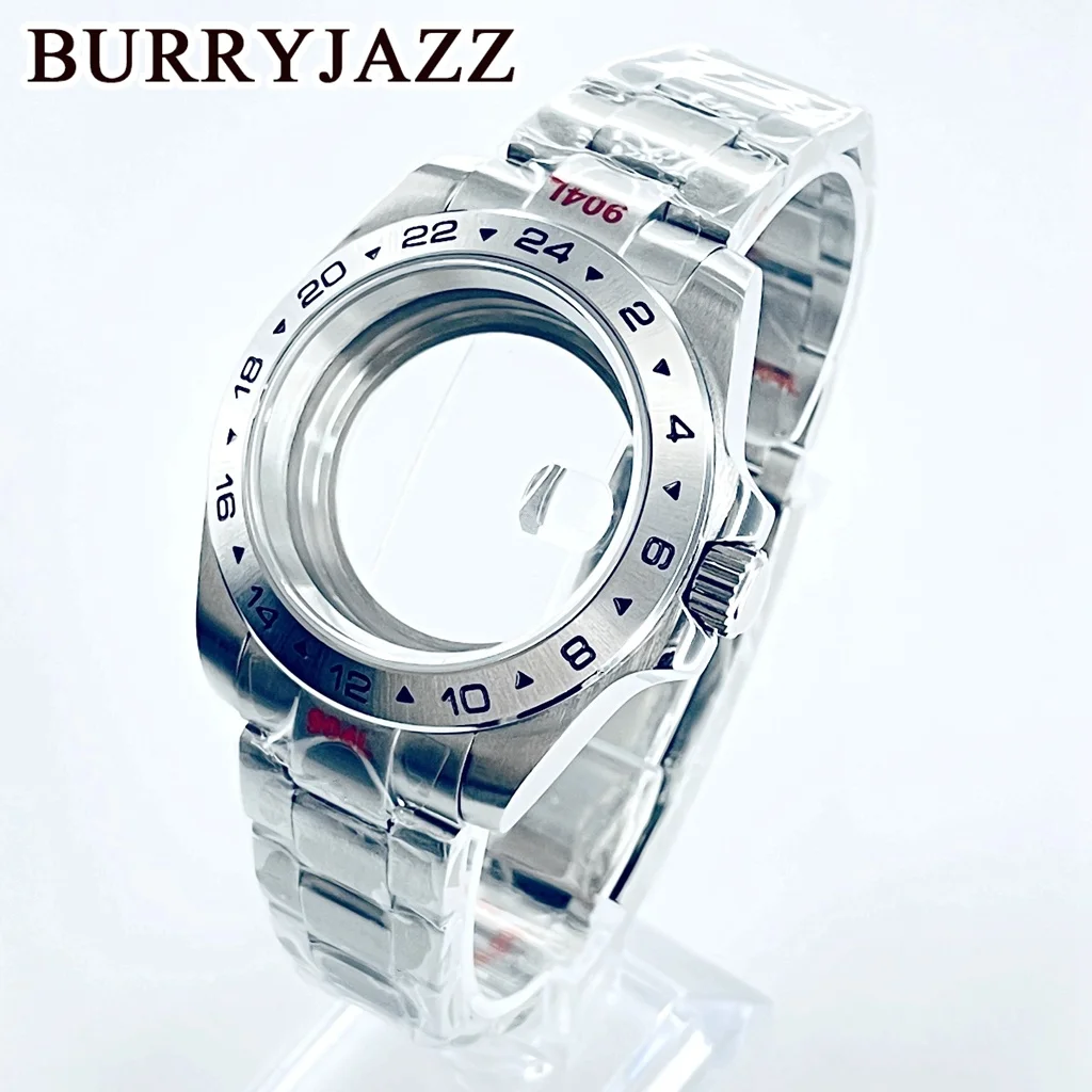 

BURRYJAZZ 39mm NH35 NH36 NH38 NH70 NH72 ETA2824 PT5000 Miyota8215 Watch Case Sterile Case Sapphire Glass Bracelet