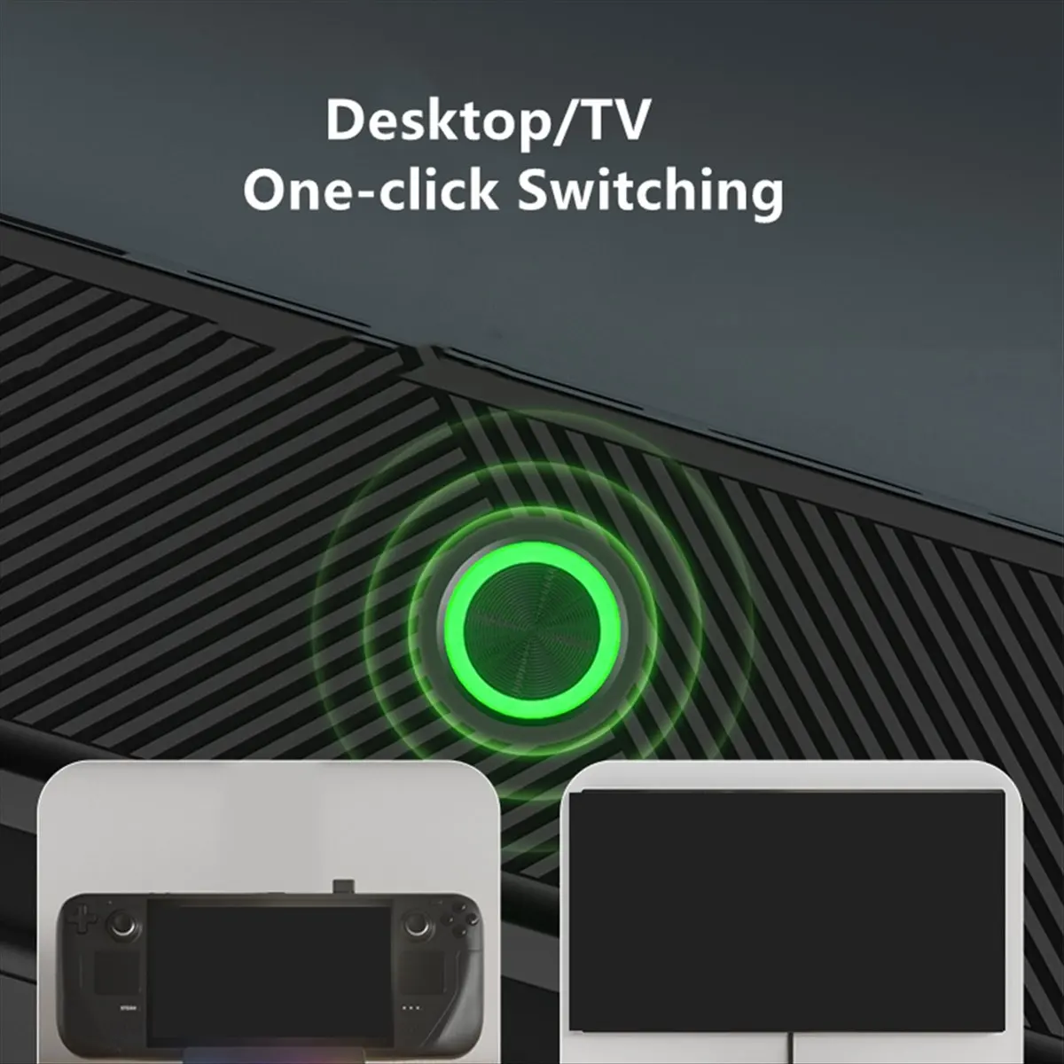 

4K HDMI-совместимый RGB-видеоадаптер для Steam Deck, видеоконвертер для ТВ, портативная зарядная док-станция для Steam Deck