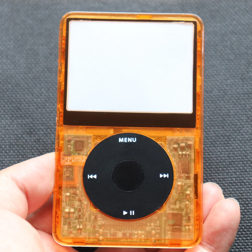 Transparente Frontplatte mit Mittelknopf für iPod Video 5. Generation 30GB 60GB 5.5. Generation 30GB 80GB Kunststoffgehäuse – Detail 19